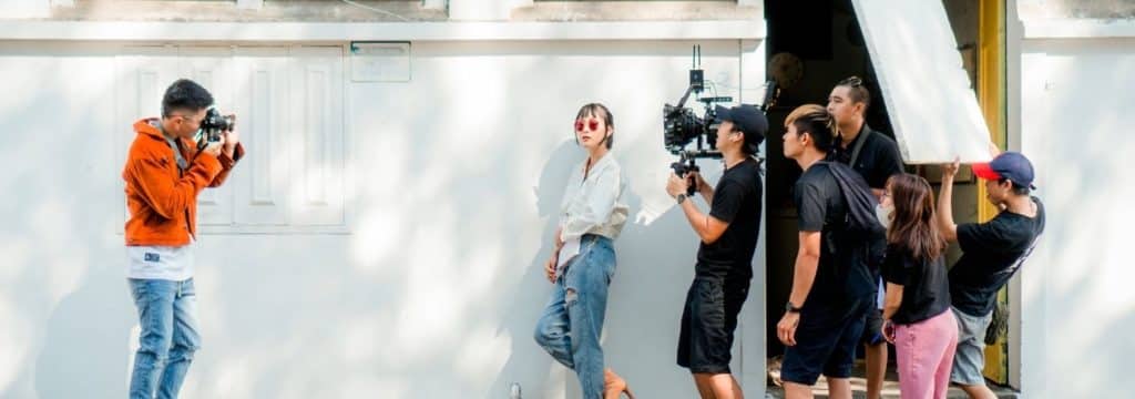 What is screenwriting blog_asian film crew shoots outside