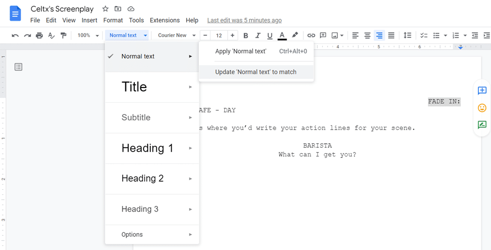 speech outline template google docs